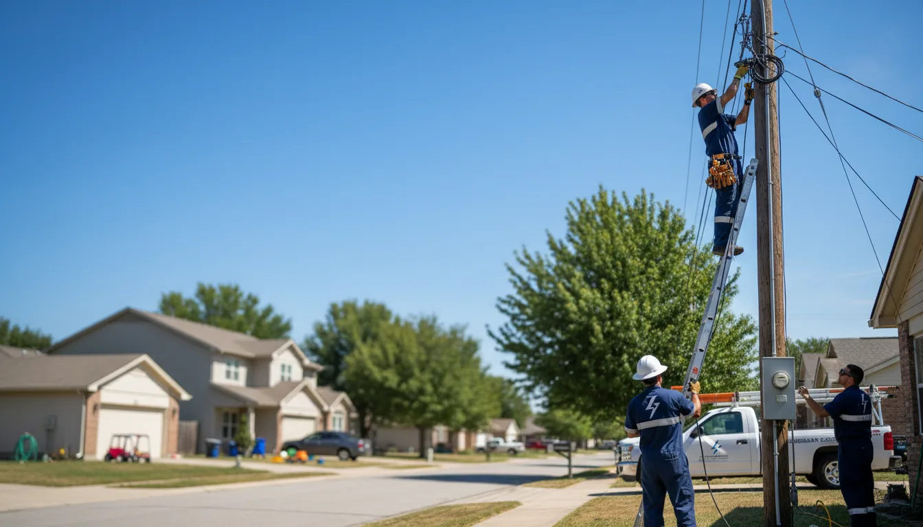 Residential electrician providing installation services in Hillsboro, IL